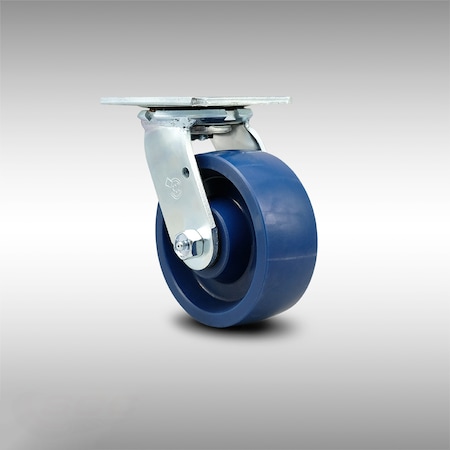 Service Caster 5 Inch Stainless Steel Solid Poly Wheel Swivel Caster with Ball Bearing SCC SCC-SS30S520-SPUB